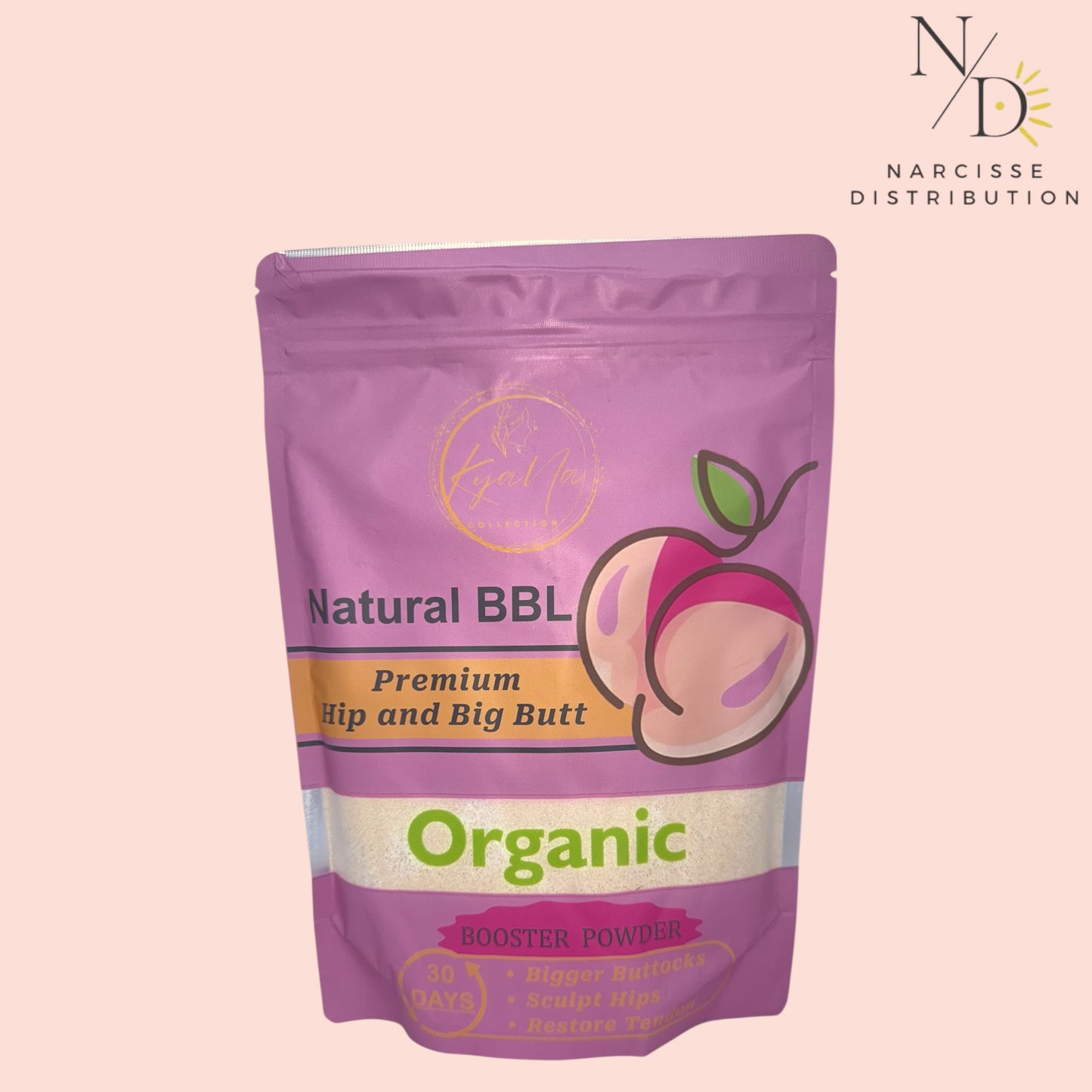 Syrop Basic KIT Natural BBL - (1 bg Organic Herbal Tea Powder + 1 lb Organic Booster Powder + 1 Bottle, 200 ml of Pure Organic Syrop)-Premium Hip and Big Butt