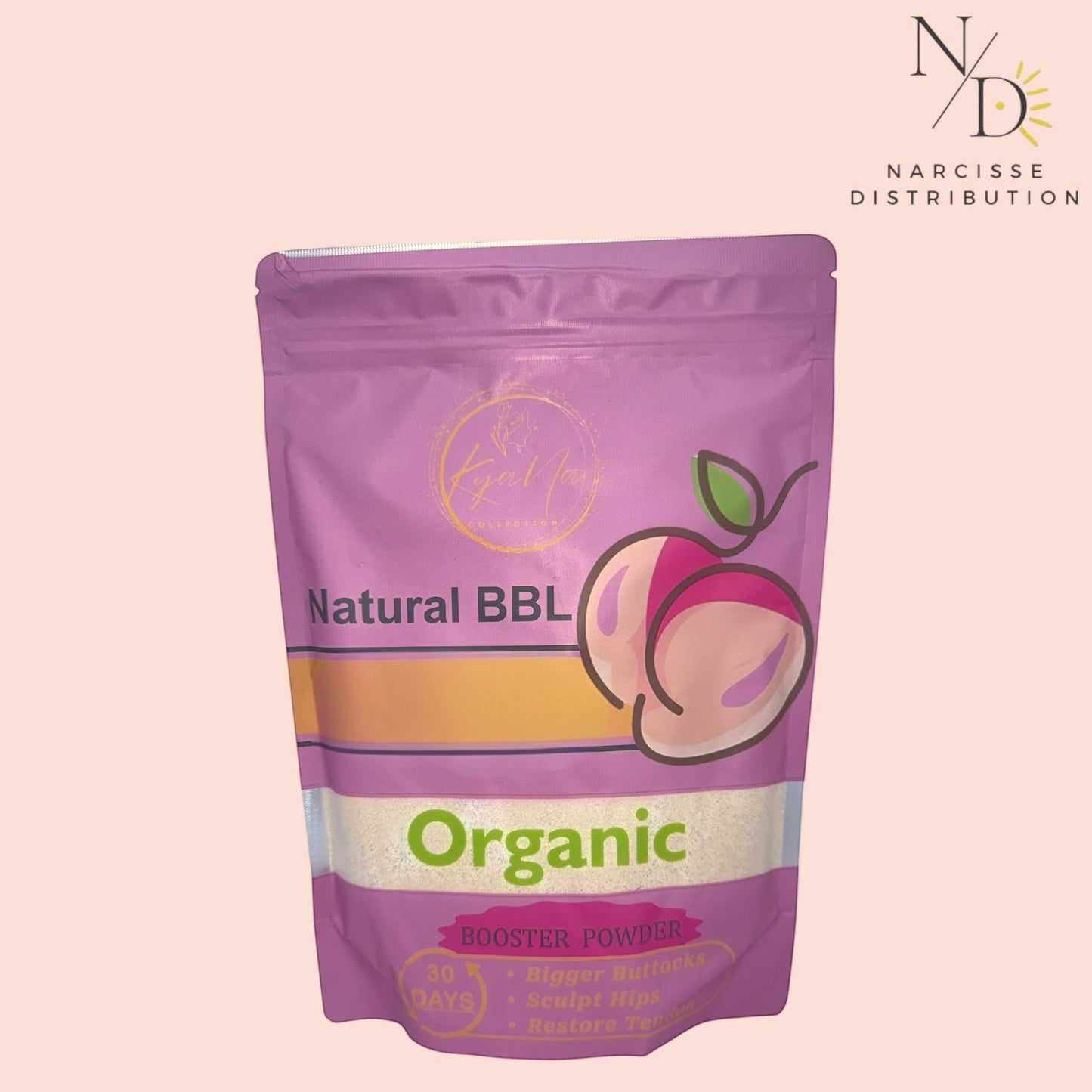 Super KIT Natural BBL - (1 bg Organic Herbal Tea Powder + 1 lb Organic Booster Powder + 1 Bottle 60 Capsules + 1 bottle, 200ml Pure Organic Syrup)-Premium Hip and Big Butt