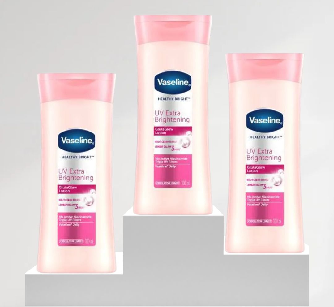 VASELINE- UV Extra Brightening Lotion -3 Unit of 100ml Each