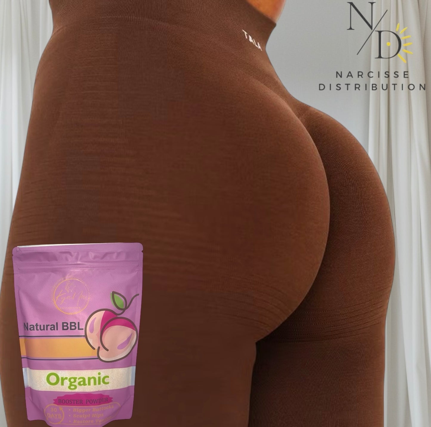Natural BBL - 1 lb Organic Booster Powder- Premium Hip and Big Butt-