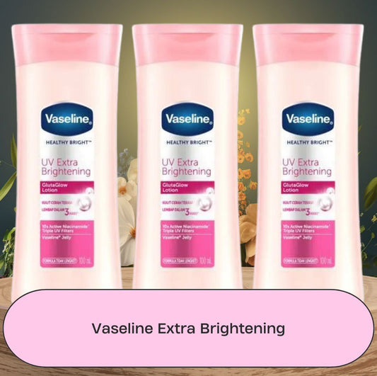 VASELINE- UV Extra Brightening Lotion -3 Unit of 100ml Each